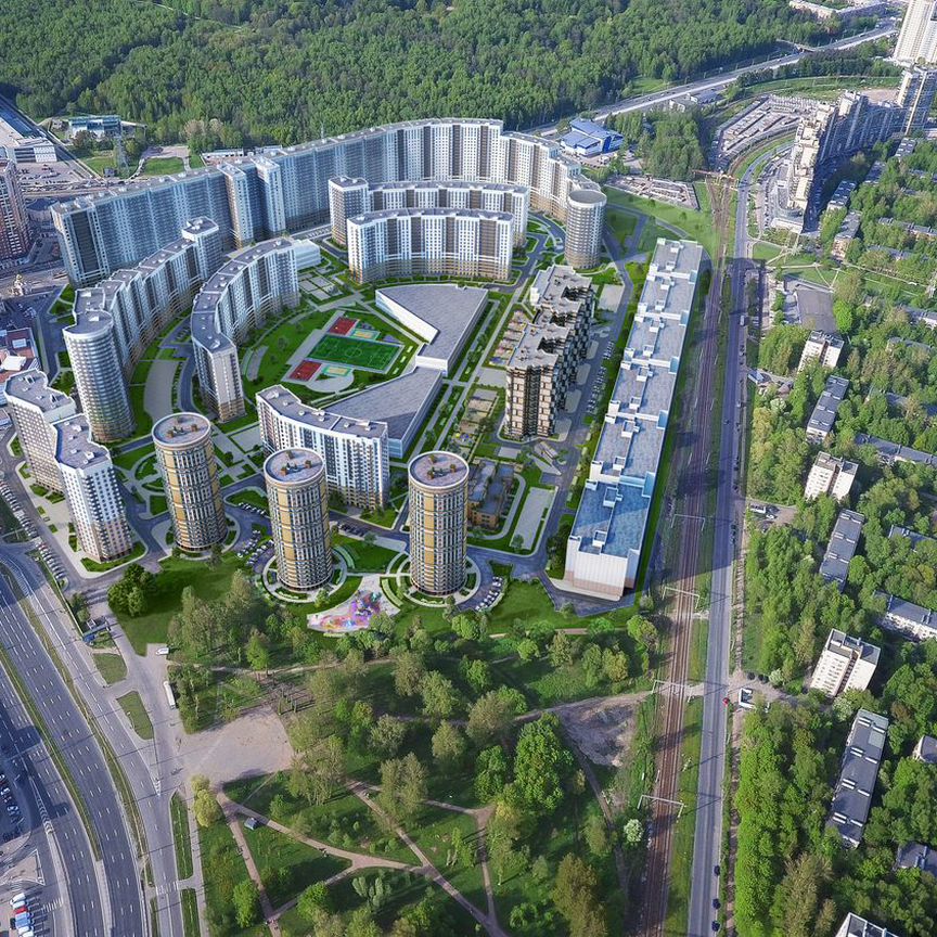 2-к. квартира, 60 м², 4/21 эт.