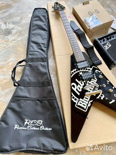Электрогитара с комбиком и чехлом - новое