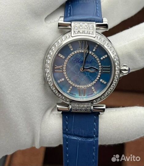 Женские кварцевые часы Chopard ImperialE синие