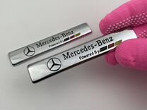 Шильдик 2 шт Mercedes-Benz надпись Мерседес-Бенз