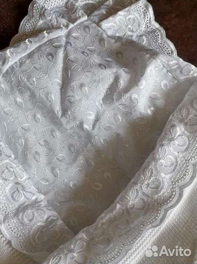 Плед, комплект на выписку летний