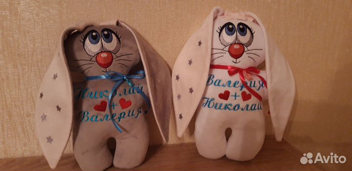 Игрушка Заяц с метрикой