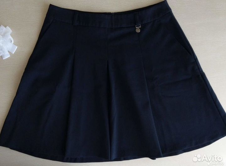 Юбка синяя 44 школьная antiga