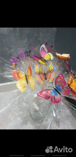 Букет из бабочек светящийся
