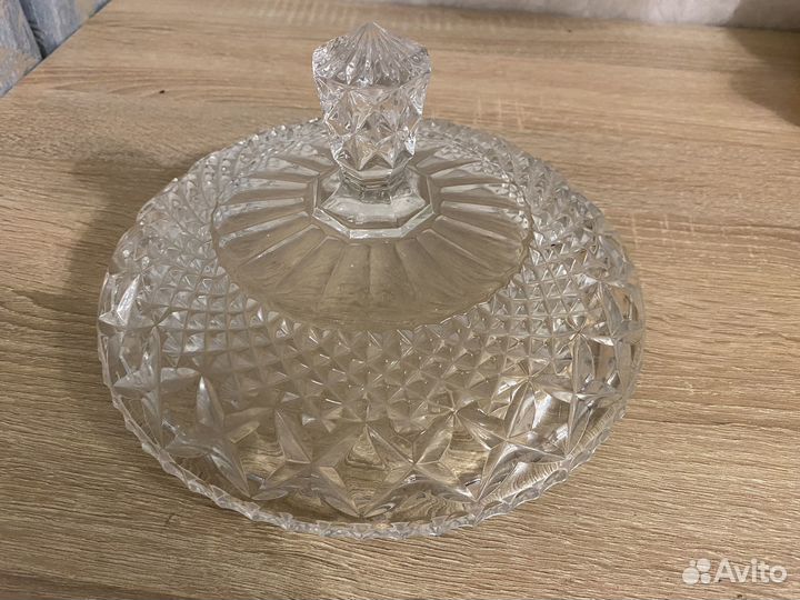 Крышка к крюшоннице хрусталь СССР