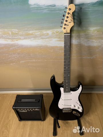 Электрогитара Fender Style + Комбо на 20 Ватт