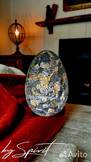 Светильник Яйцо Черное Золото