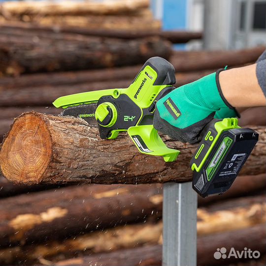 Пила цепная аккумул. Greenworks G24MCS10 2008207UA