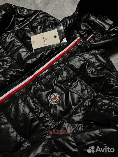 Куртка весенняя мужская Moncler maya с капюшоном