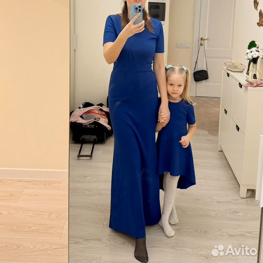 Парные платья (110-116 и 44-46)