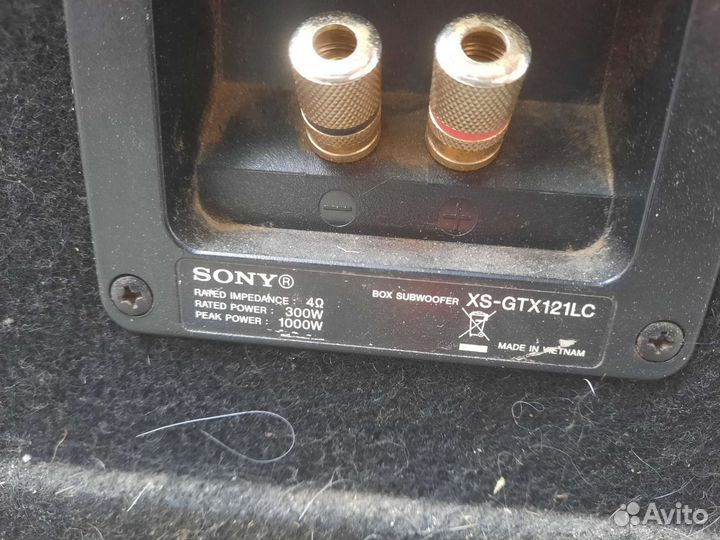 Сабвуфер sony xplod 1000w