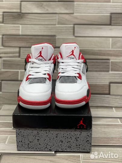 Кроссовки Air Jordan 4 Fire Red (36-45)