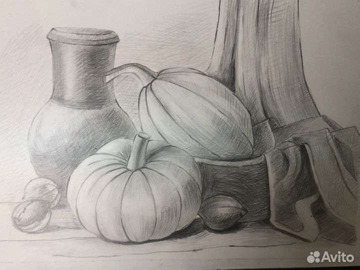 Рисунки, портреты и картины на холсте