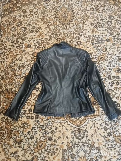 Куртка кожаная женская 46 размер натуральная