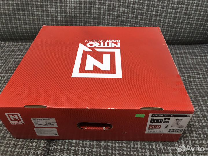 Бoтинки сноубордические Nitro thunder tls 44 р