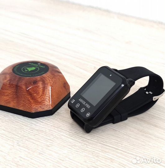 Кнопка вызова официанта Бургер с часами Элит