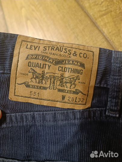 Levis брюки вельветовые оригинал