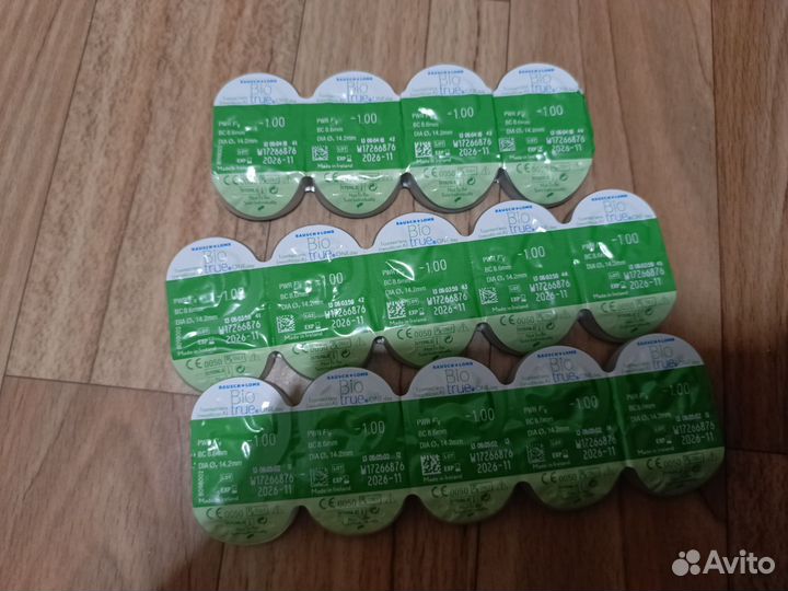 Линзы однодневные -1.00