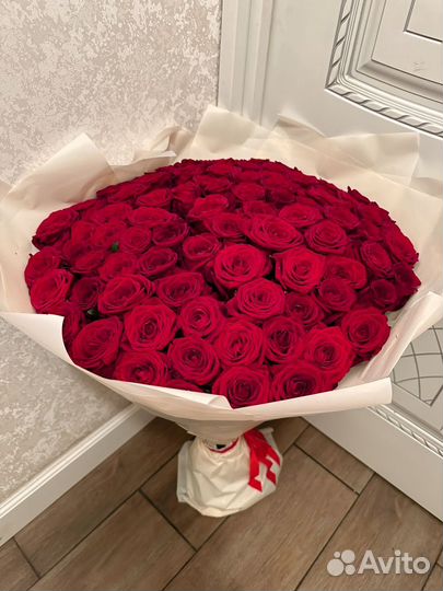 101 роза 90 см