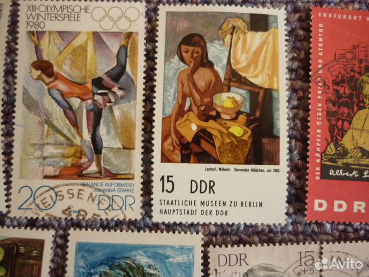 Марки почтовые гдр