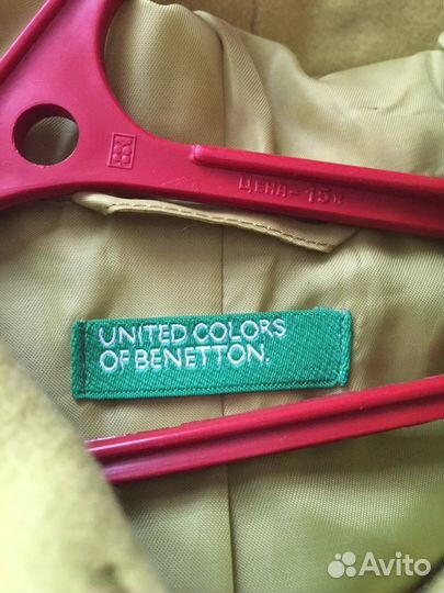 Пальто для двойняшек для девочки Benetton
