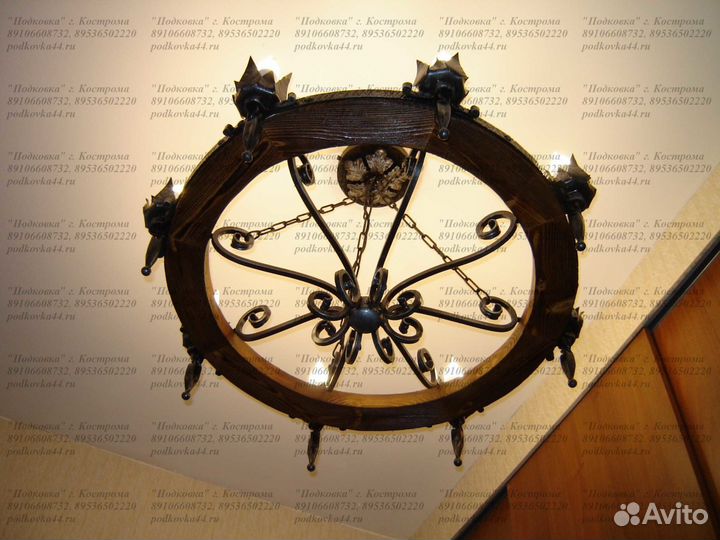 Люстра кованая 