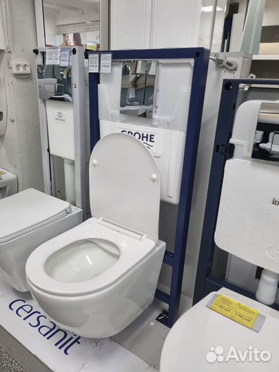 Инсталляция Grohe с унитазом в комплекте