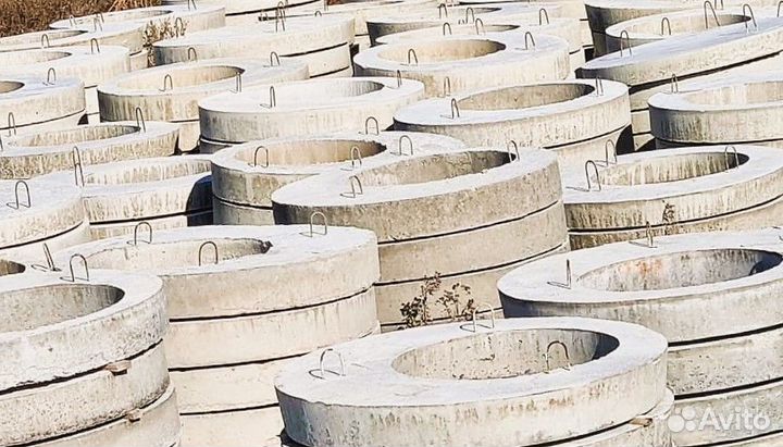 Кольца бетонные (с перфорацией), донья, крышки