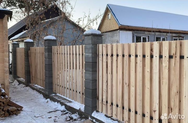 Наборные блоки для забора