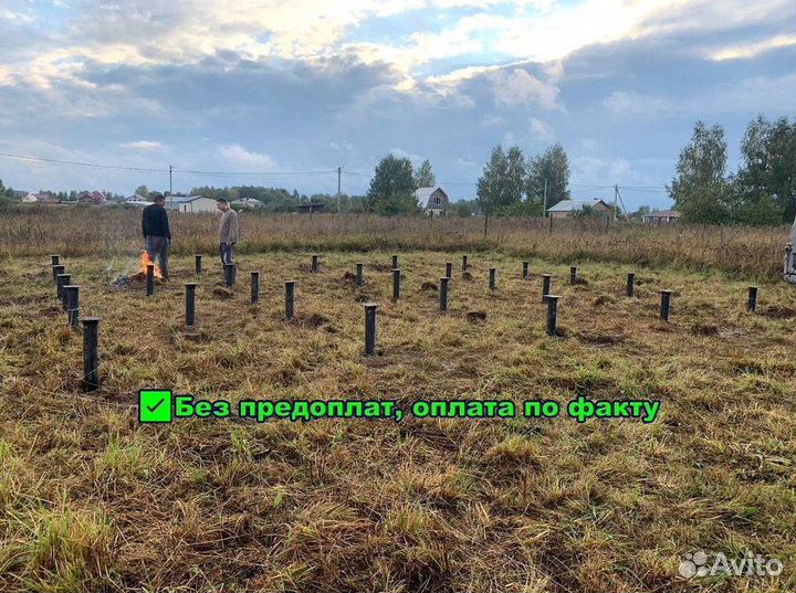 Установка винтовых свай