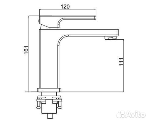 Смеситель для раковины gappo G1017-9