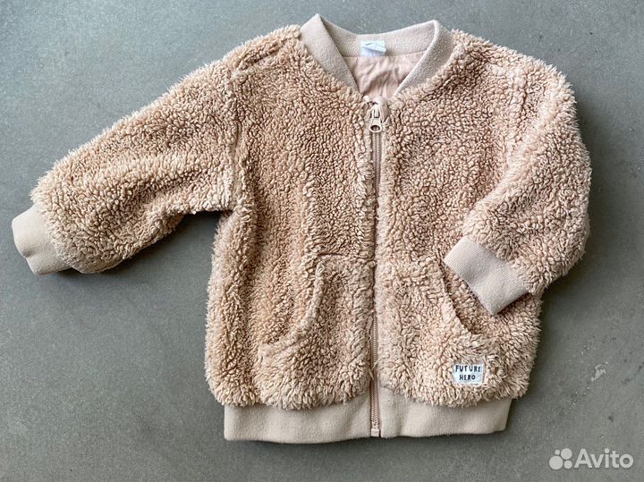 Бомбер из искусстенной овчины H&M