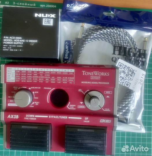 Процессор для бас гитары Korg ToneWorks AX3B