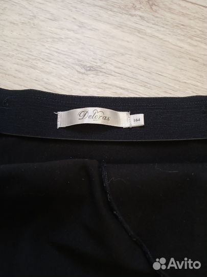 Школьная юбка черная 164