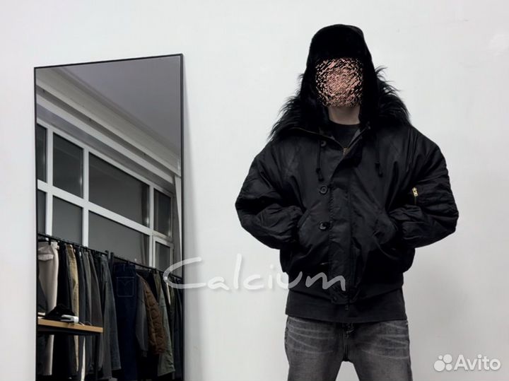 Куртка с мехом alaska balenciaga type