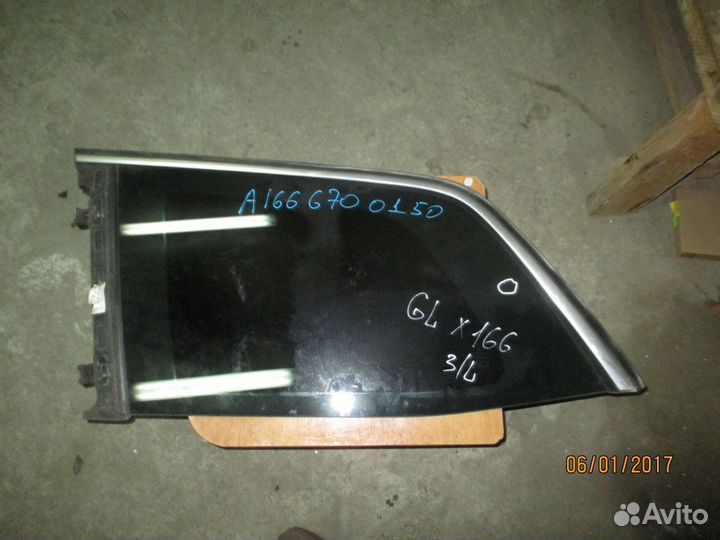 Стекло кузовное глухое левое Mercedes X166