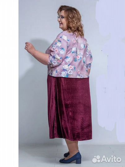 Суперское трендовое стильное платье Россия р.60-62