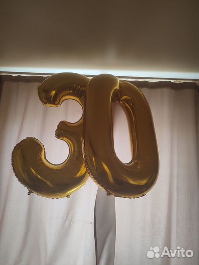 Воздушные шары цифры 30
