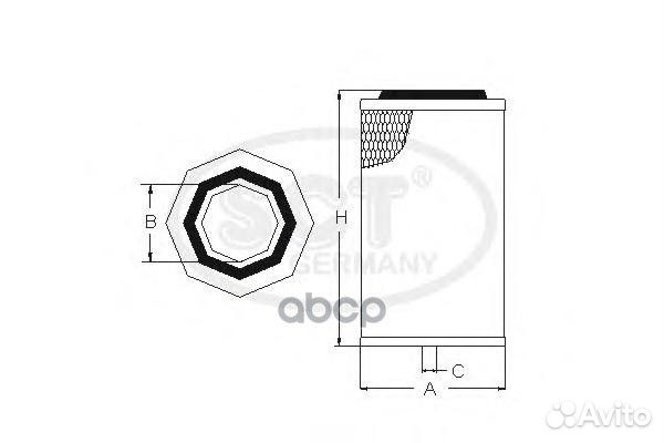 Фильтр воздушный mannol SCT SB 2277 SB2277 SCT