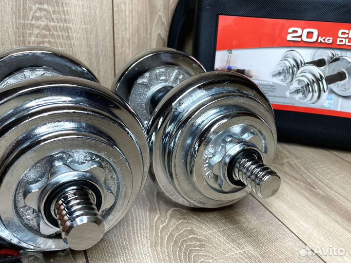 Гантели разборные 20 кг в кейсе