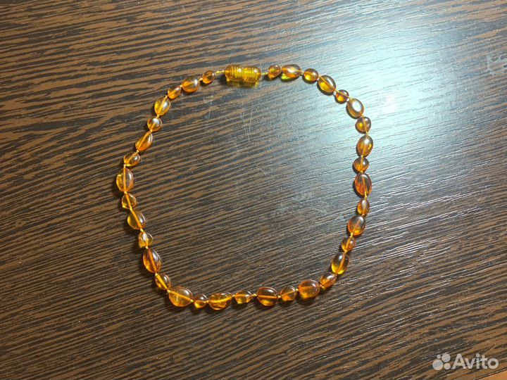 Янтарные бусы детские