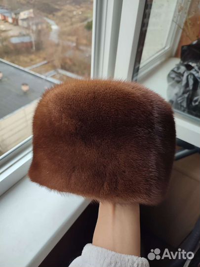 Шапка норковая женская 58