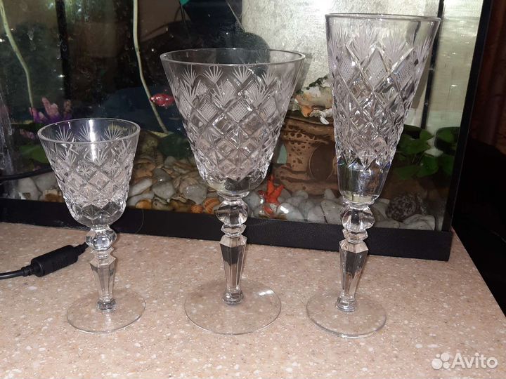 Фужеры хрустальные СССР