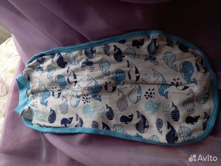 Кокон пеленка на молнии + шапочка