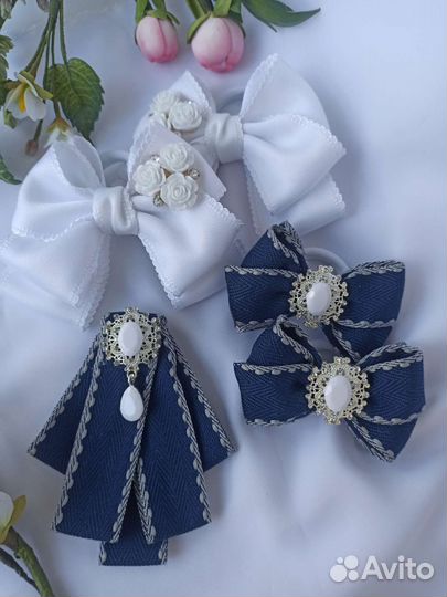 Бантики в школу, ручная работа