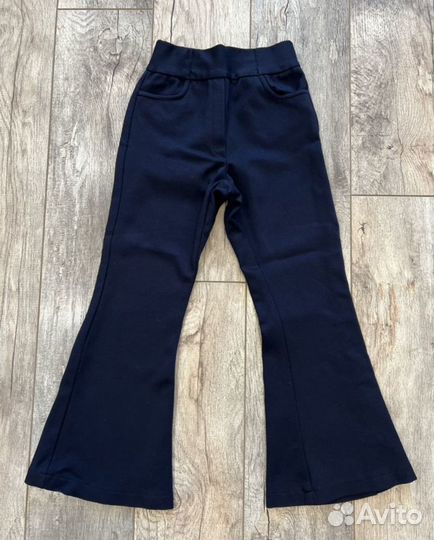 Брюки школьные клеш для девочки 122