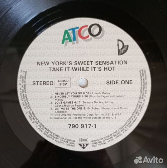 LP New York's Sweet Sensation - Take IT While It's