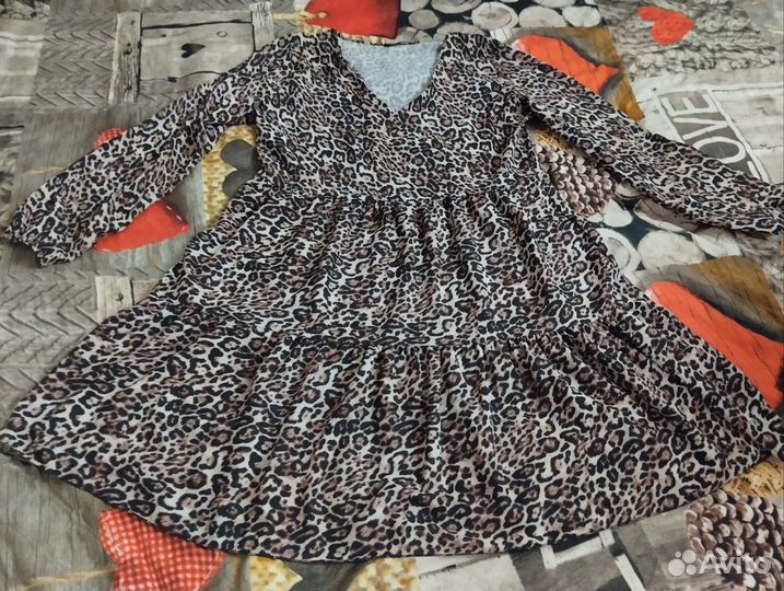 Леопардовое платье