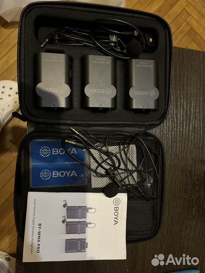 Микрофоны и переходник boya