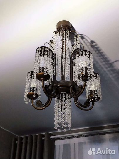 Люстра СССР хрусталь